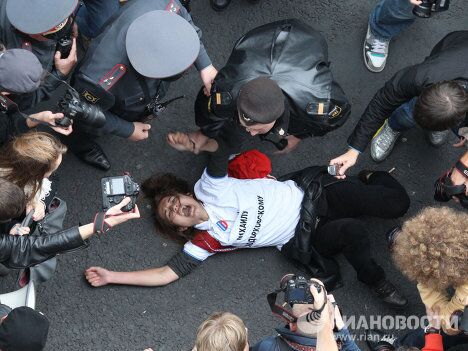 Задержаны участники несанкционированной акции в защиту 31-й статьи Конституции Задержаны участники несанкционированной акции в защиту 31-й статьи Конституции