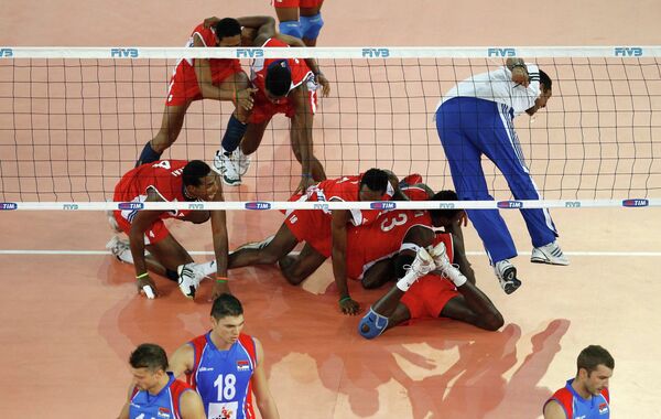 Сборная Кубы переиграла команду Сербии в полуфинале чемпионата мира по волейболу Сборная Кубы переиграла команду Сербии в полуфинале чемпионата мира по волейболу