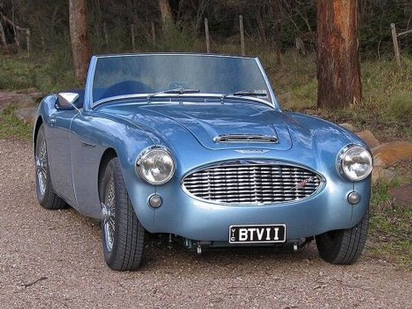 Автомобиль 1959 Austin-Healey3000-Front Автомобиль 1959 Austin-Healey3000-Front