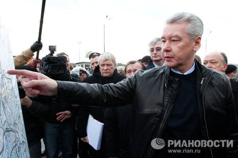 Объезд мэра Москвы Сергея Собянина транспортной инфраструктуры города Объезд мэра Москвы Сергея Собянина транспортной инфраструктуры города