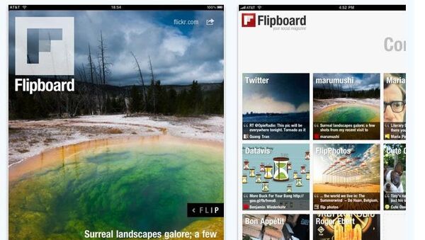 Приложение Flipboard для чтения журналов на iPad Приложение Flipboard для чтения журналов на iPad