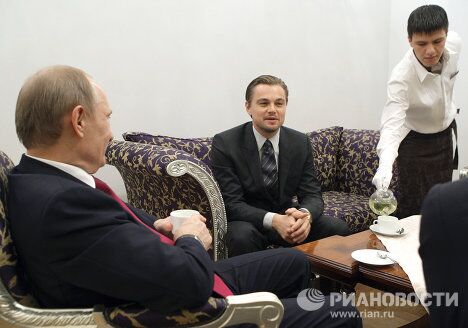 Встреча Владимира Путина и Леонардо Ди Каприо в Санкт-Петербурге Встреча Владимира Путина и Леонардо Ди Каприо в Санкт-Петербурге