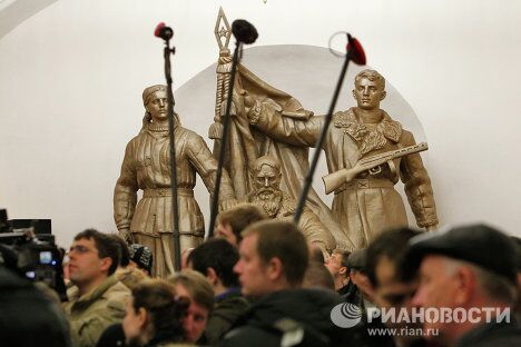 Открытие перехода на станции метро Белорусская в Москве Открытие перехода на станции метро Белорусская в Москве