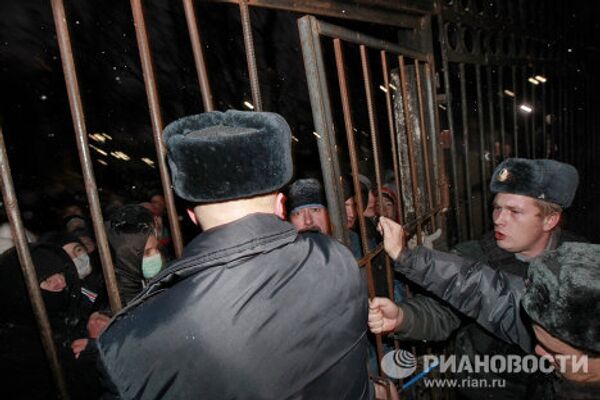 Пикет у телецентра Останкино Пикет у телецентра Останкино