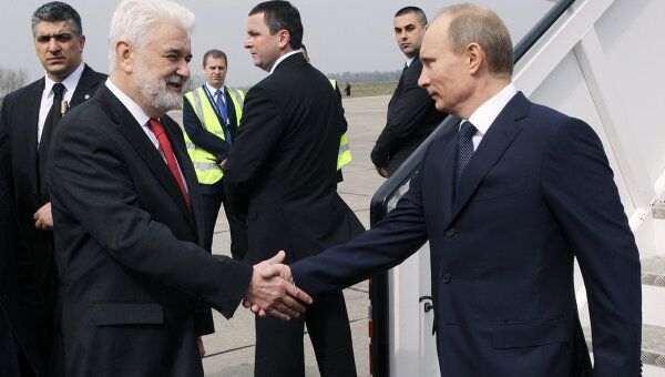 Прибытие премьер-министра РФ Владимира Путина в Белград Прибытие премьер-министра РФ Владимира Путина в Белград