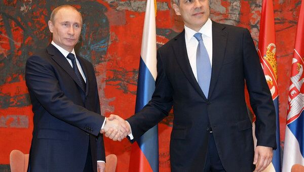 Беседа премьер-министра РФ Влалимира Путина и президента Сербии Бориса Тадича в Белграде Беседа премьер-министра РФ Влалимира Путина и президента Сербии Бориса Тадича в Белграде