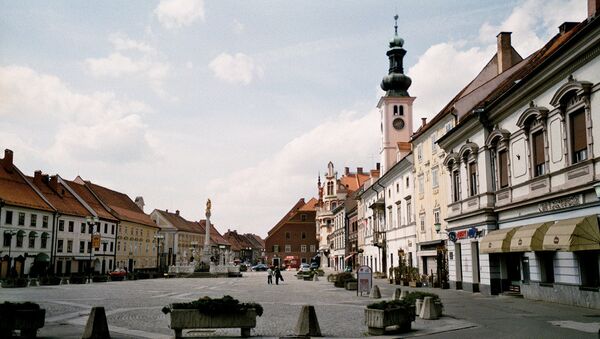 Центральная площадь Марибора. Архивное фото Центральная площадь Марибора. Архивное фото