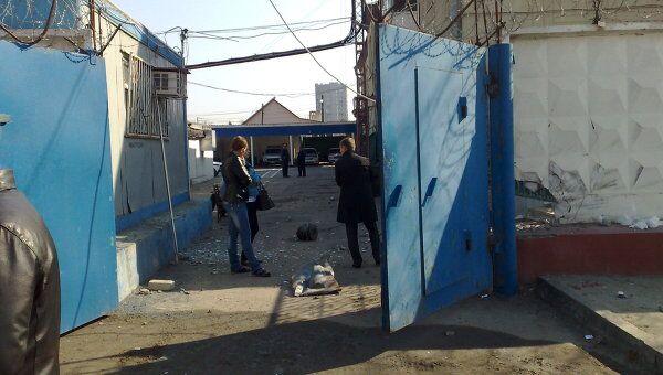 Место взрыва у здания ГИБДД в Волгограде Место взрыва у здания ГИБДД в Волгограде
