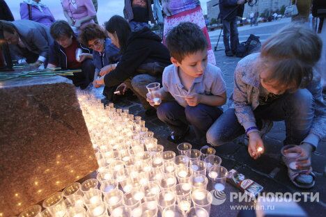 Акция в рамках всероссийского проекта Свеча памяти в Москве Акция в рамках всероссийского проекта Свеча памяти в Москве