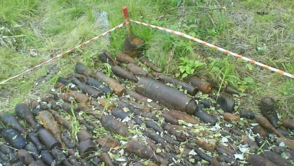 Боеприпасы времен Великой Отечественной войны. Архивное фото Боеприпасы времен Великой Отечественной войны. Архивное фото