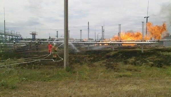 Пожар на газонаполнительной станции в Ростовской области Пожар на газонаполнительной станции в Ростовской области