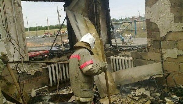 Пожар на газонаполнительной станции в Ростовской области Пожар на газонаполнительной станции в Ростовской области