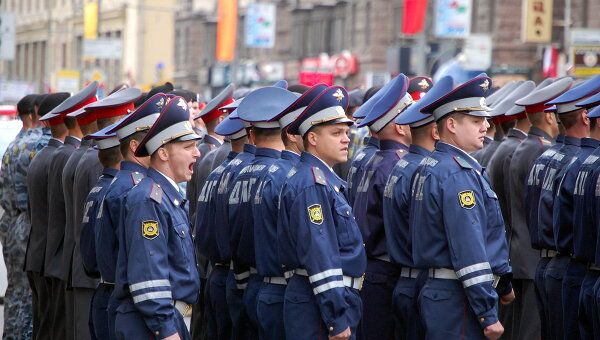 Эстафета милиционеров в Москве Эстафета милиционеров в Москве