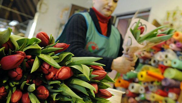 Продажа цветов в канун Международного женского дня Продажа цветов в канун Международного женского дня
