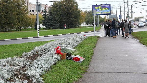 Место трагедии на Каширком шоссе спустя сутки Место трагедии на Каширком шоссе спустя сутки