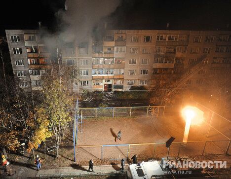 Взрыв бытового газа в жилом доме в подмосковных Бронницах Взрыв бытового газа в жилом доме в подмосковных Бронницах