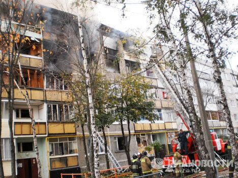 Взрыв бытового газа в жилом доме в подмосковных Бронницах Взрыв бытового газа в жилом доме в подмосковных Бронницах