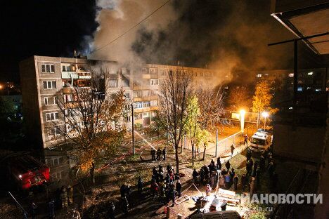 Взрыв бытового газа в жилом доме в подмосковных Бронницах Взрыв бытового газа в жилом доме в подмосковных Бронницах