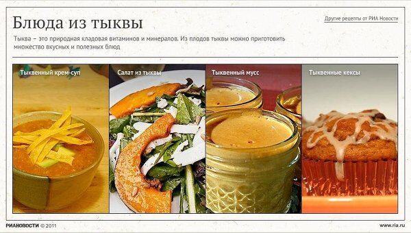 Блюда из тыквы Блюда из тыквы