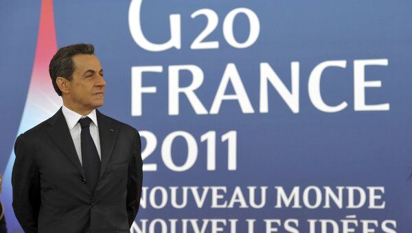 Николя Саркози на саммите G20 в Канне Николя Саркози на саммите G20 в Канне