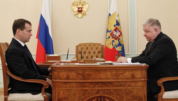 Встреча Д. Медведева и К.Ромодановского в Кремле Встреча Д. Медведева и К.Ромодановского в Кремле