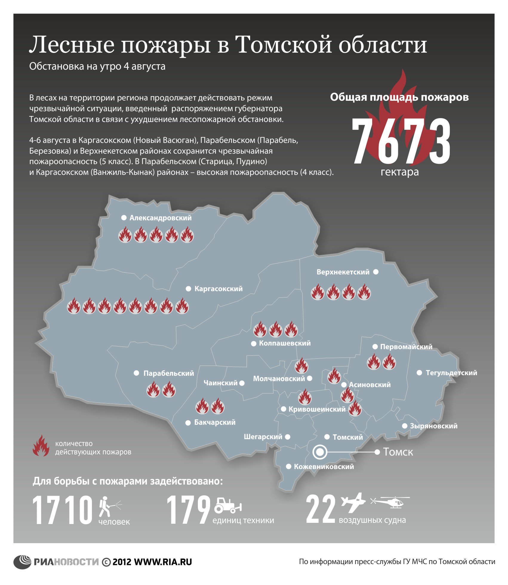 Карта пожаров томской области