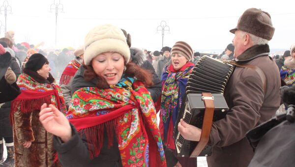 Губернская масленица в Томске, архивное фото Губернская масленица в Томске, архивное фото