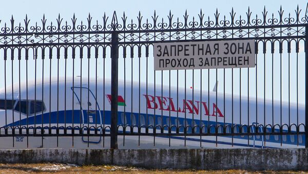 Самолет авиакомпании Белавиа. Архивное фото Самолет авиакомпании Белавиа. Архивное фото