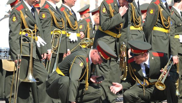 Репетиция Сводного военного оркестра к параду Победы Репетиция Сводного военного оркестра к параду Победы