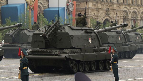 Мста-С, Тополь-М и автомобиль Рысь на параде Победы в Москве Мста-С, Тополь-М и автомобиль Рысь на параде Победы в Москве