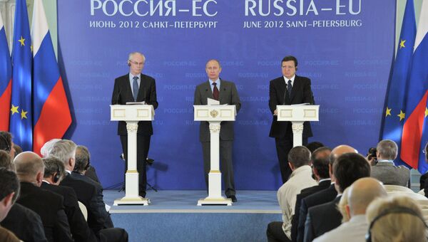 Совместная пресс-конференция участников саммита Россия – ЕС Совместная пресс-конференция участников саммита Россия – ЕС
