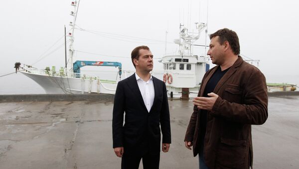 Рабочая поездка Д.Медведева на Курильские острова Рабочая поездка Д.Медведева на Курильские острова