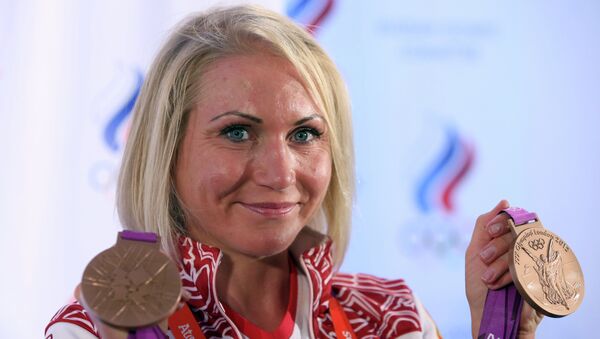Российская спортсменка Ольга Забелинская Российская спортсменка Ольга Забелинская