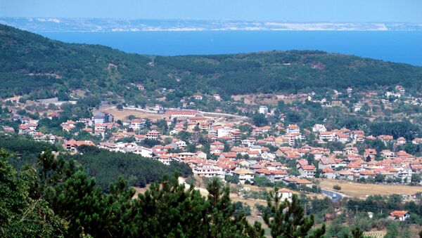 Панорама Варны. Архивное фото Панорама Варны. Архивное фото