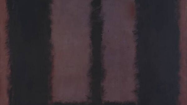 Холст Черное на коричневом (Black on Maroon) художника Марка Ротко Холст Черное на коричневом (Black on Maroon) художника Марка Ротко