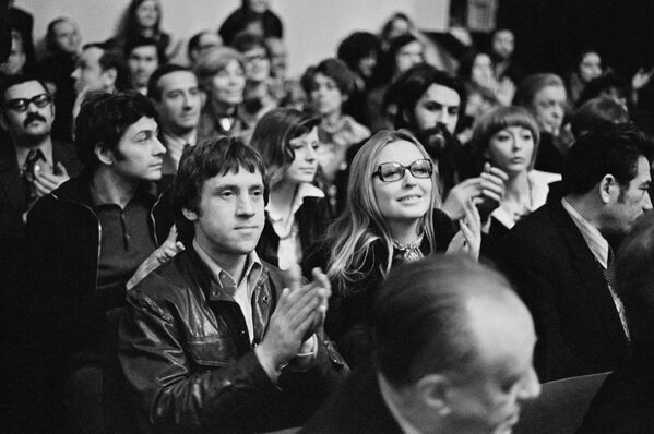 Французская актриса Марина Влади и актер Владимир Высоцкий Французская актриса Марина Влади и актер Владимир Высоцкий