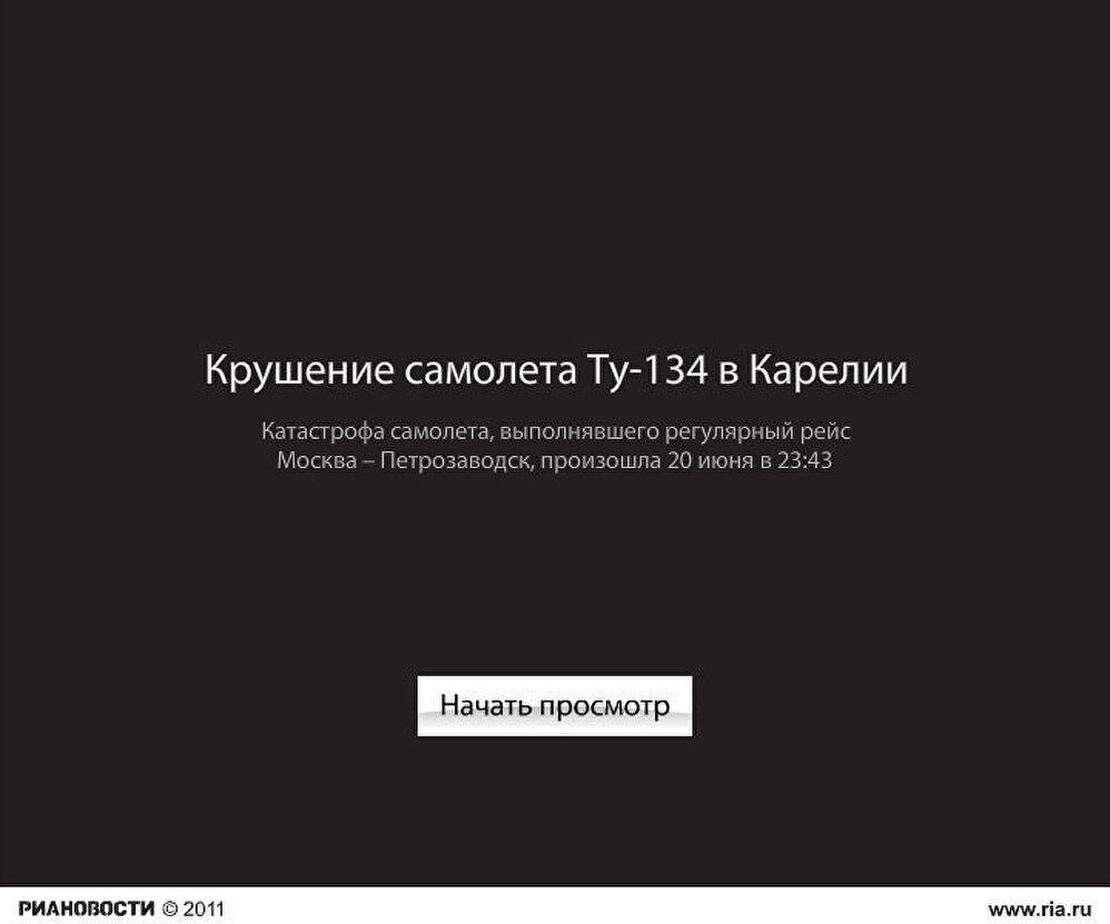 Реконструкция крушения Ту-134 в Карелии Реконструкция крушения Ту-134 в Карелии