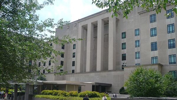 Штаб-квартира Государственного департамента США. Архивное фото Штаб-квартира Государственного департамента США. Архивное фото