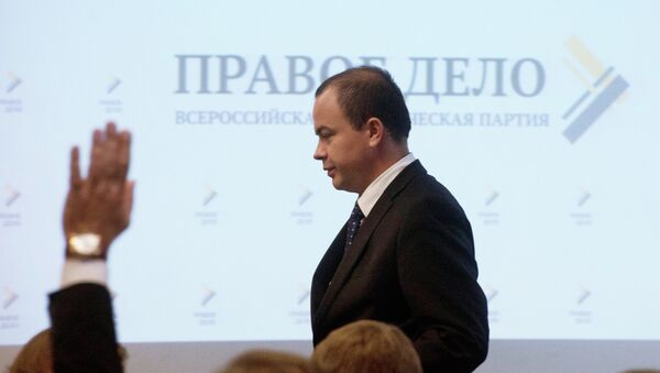 Председатель партии Правое дело Андрей Дунаев. Архив Председатель партии Правое дело Андрей Дунаев. Архив