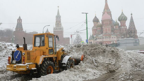 Сильный снегопад в Москве Сильный снегопад в Москве