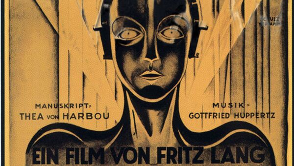 Постер немого художественного фильма 1927 года Метрополис (Metropolis) Постер немого художественного фильма 1927 года Метрополис (Metropolis)