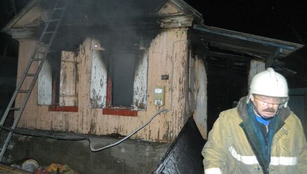 Пожар в частном доме в городе Калач-на-Дону Пожар в частном доме в городе Калач-на-Дону