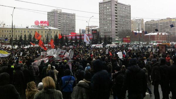 Окончание марша оппозиции в Москве Окончание марша оппозиции в Москве