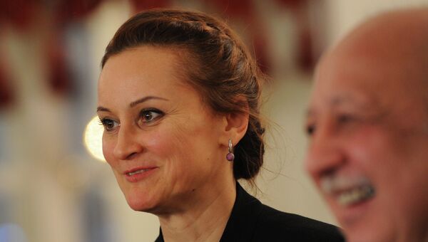 Исполняющая обязанности художественного руководителя балета Государственного Академического Большого театра Галина Степаненко и генеральный директоро ГАБТ Анатолий Иксанов Исполняющая обязанности художественного руководителя балета Государственного Академического Большого театра Галина Степаненко и генеральный директоро ГАБТ Анатолий Иксанов