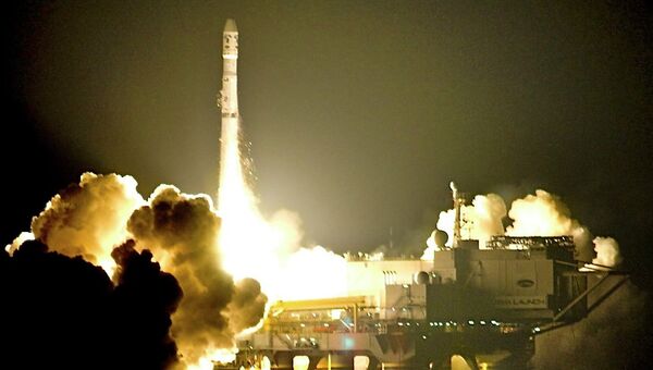 Запуск ракеты Зенит со стартовой платформы ODYSSEY Запуск ракеты Зенит со стартовой платформы ODYSSEY
