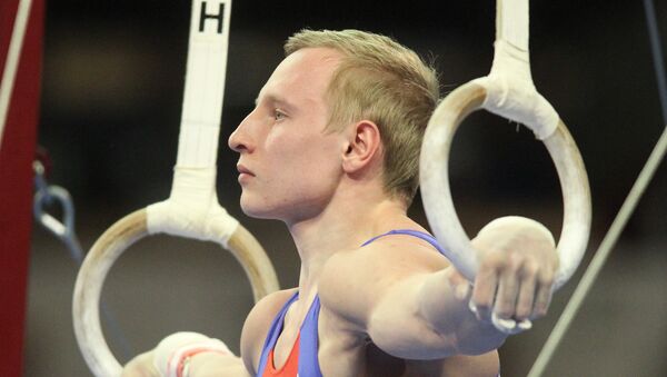 Российский гимнаст Александр Баландин Российский гимнаст Александр Баландин
