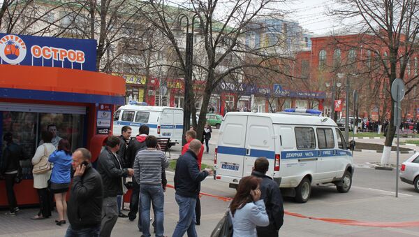 На месте стрельбы в Белгороде На месте стрельбы в Белгороде