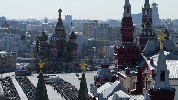 Генеральная репетиция парада Победы на Красной площади Генеральная репетиция парада Победы на Красной площади
