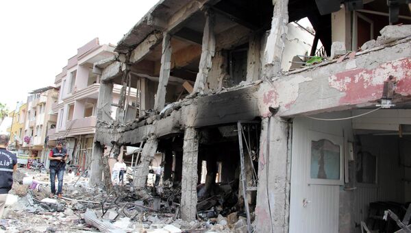 Последствия взрывов в Рейханлы, Турция Последствия взрывов в Рейханлы, Турция