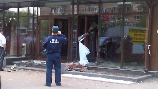 Последствия взрыва газового баллона в кафе в Москве Последствия взрыва газового баллона в кафе в Москве